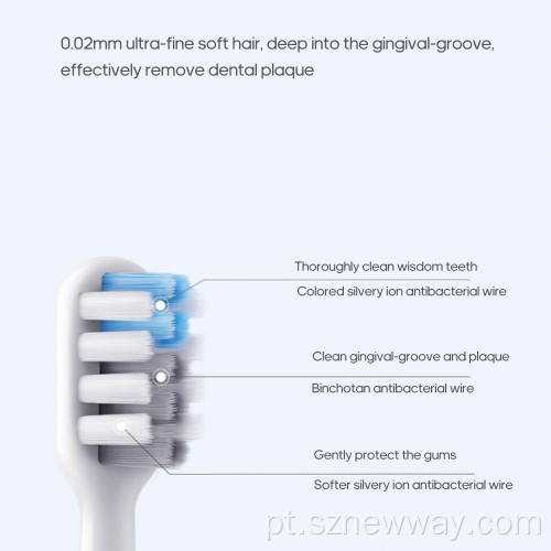 Cabeças de escova de dentes elétricas DR.BEI Sonic à prova d&#39;água